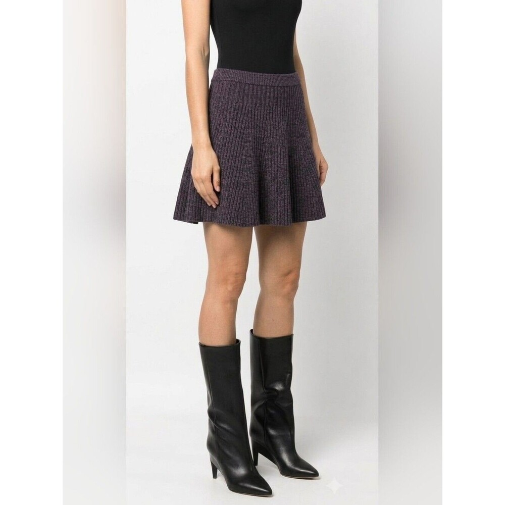 Vintage Alexander McQueen Dark Knit Skater Skirt